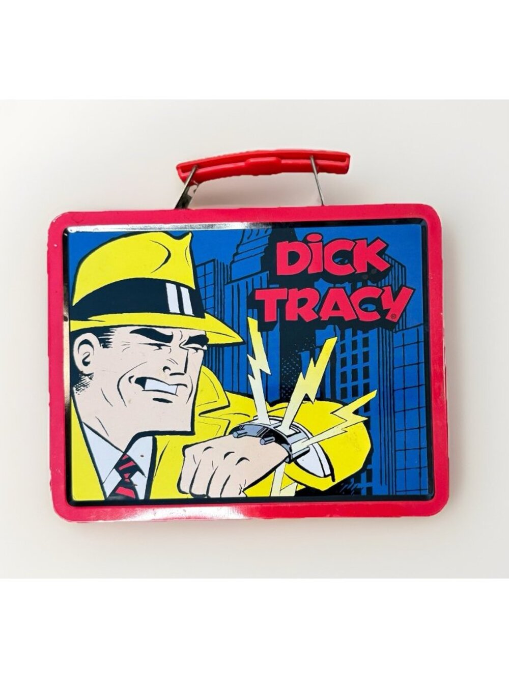 Vintage DICK TRACY Mini Tin Metal Lunch Box 1998 LIMITED EDITION 90’s Nostalgia